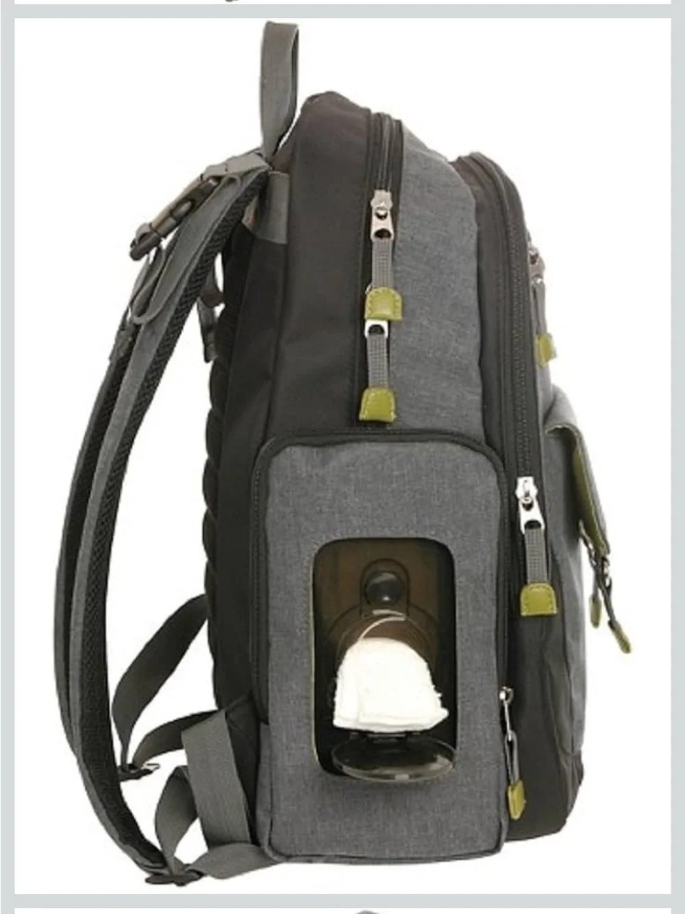 Eddie Bauer Places & Spaces Grey Heather Backpack Diaper Bag
